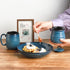 12 Set, HASENSE Ceramic Honey Pot with Lid, Ounce HoneyJar with Wooden Dipper, Honey Dipper Stick and Jar Cute Small