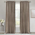 RYB Home Taupe Velvet Curtains 84 inches Long for Bedroom, Super Soft