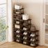 Spaces,7 Entryway,Closet,Corner,Doorway,Skinny Vertical Shoe Rack - Tall Narrow Shoe Rack Organizer for Small Tier