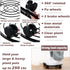 lucpur 3 Packs 13.5" Metal Plant Caddy with Wheels Large Rolling Plant Stands Indoor Wheeled Plant Dolly Heavy-duty