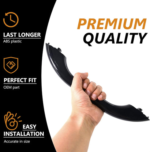 WB15X10144 Black Microwave Door Handle, Compatible with GE Microwaves, Replaces AP3792823,1085689, AH952973 Oven Parts