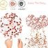 Zesliwy Rose Gold Confetti Balloons, 50 Pack 12 inch White and Rose Gold Latex Balloons for Party Decorations