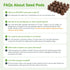 MEYCEMT 50 Pack, Hydroponic Growing Sponges Universal Fit Sponges & Seed Pods for Starting Seeds, Indoor Outdoor Garden