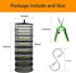 BSROBOTIC (6 12154 Herb Drying Rack - Mesh Drying Rack - Herb Drying Rack Hanging with Green Zipper & Garden Pruning