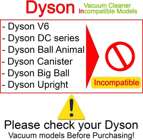 Replacement Attachments for Dyson V7 V8 V10 V11 V15 Vacuum Accessories for Home and Car Cleaning