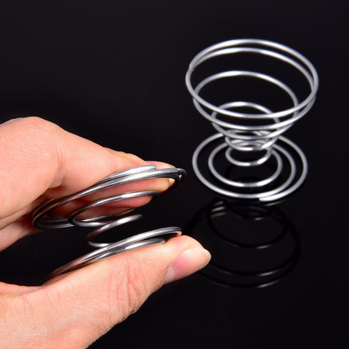 6 Shappy Pieces Air Plant Holder Air Plant Live Holders Outdoor Stainless Steel Tillandsia Base Container Display Rack