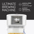HomeCraft 3-Quart White Stainless Steel Café' Iced Tea and Coffee Brewing System, 12 Cups