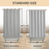 71x74 River Dream No Hook Hotel Cloth Grey Shower Curtain Soft Microfiber & Waterproof - Fabric Shower Curtain