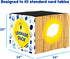 HIDEABOO 34" 34" 28" Easy Lemonade Stand Tablecloth Polyester Spandex Table Cover for Lemonade Stand for Kids