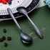 Black Demitasse Espresso Spoons, 5.5'' Mini Coffee Spoons, Set of 6 Stainless Steel, Dishwasher Safe