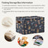 Storage Basket Bin, Mushroom Snail Organizer, Collapsible Shelf Basket with Handle for Nursery Bedroom Bathroom
