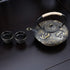 Set 4 Set, 26 oz Ufine Koi Fish Cast Iron Teapot Stove Top Tea Kettle with Cups Japanese Style Tetsubin Tea Gift