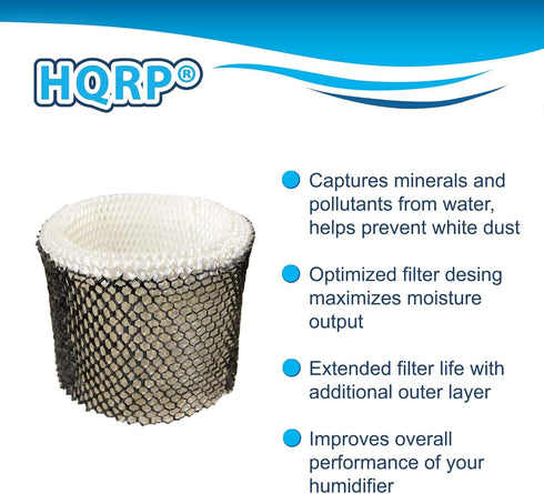 HQRP Wick Filter for Sunbeam SCM1745, SCM1746, SCM1747 Cool Mist Humidifier Replacement