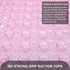 40 16 Inch TEESHLY Bath Tub and Shower Mats, Non Slip x Extra Large Bathtub Mat, Machine Washable Bathmat with Drain