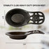 Cooking Spoon Rest for Stove Top, Cast Iron Utensil Holder, Heavy Duty Kitchen Accessories, Dishwasher Safe, Coffee Gold