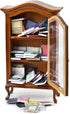The Left Bridge 100+ Anxiety Bookshelf, Anxiety Bookshelves, Mini Bookshelf, Handcrafted Mini Bookshelf with Unique