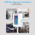 Small Cold Warm Fridge, Mini USB Portable Car Refrigerator for Bedroom Office, Electric Cooler & Warmer