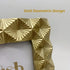 Ornate Gold 5x7 Picture Frame - Polished Geometric Portrait and Landscape Frames for Table & Wall Mount