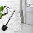 Set Toilet Brush and Holder for Bathroom, Stylish and Durable Cleaning Tool with Modern Design, Compact for Efficient
