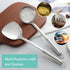 Pleafind 2-Pcs Cooking Utensils Set, Stainless Steel Ladle and Spatula, Soup Ladle and Wok Spatula for Home and