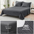Sets 7 Set HYMOKEGE Full Size Comforter Seersucker Pieces, All Season Luxury Bed in a Bag for Bedroom, Bedding