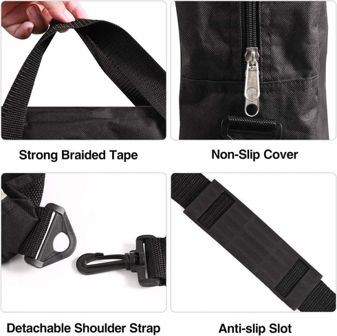 26x25 inches REDCAMP Oxford Carry Bag for Folding Table, Extra Large Strong Heavy Duty Storage Bag with Handles, Black