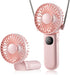 Mini Fan Handheld, 3 in 1 Rechargeable Small Portable Fan for Travel, 2400mAh Battery Operated with LED Display