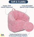 Cozy Delta Children - Serta Kids Plush Barrel Toddler Chair, Soft Foam Chair Bean Bag Chair Alternative for Boys