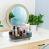 Dark Green Makeup Perfume Organizer, Decorative Bathroom Vanity Tray, Countertop Organizer Tray for Cosmetics