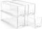 Sorbus Small Clear Stackable Storage Drawers - Plastic Storage Drawers with Handles for Craft, Clothes, Makeup, Bathroom