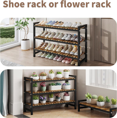 ZHUTIANXIA 2Tier Closet Closet Shoe Rack Organizer for Small Spaces Long Narrow Shoe Stand, Shoe Rack, Small Shoe Shelf