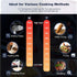 Panana Portable Induction Cooktop Hot Plate Countertop Burner 1800W, 10 Temp Levels, Timer, Touch Panel (Blue LCD)