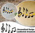 Set 4 MANMAOHE Black Music Note Wall Sconce Metal Wall Sconce Candle Holder of Wall Mount Tea Light Candle Holders