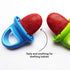 Nuby Popsicles Molds, 1 Pack, 4 Handle, Garden Fresh Fruitsicle Frozen Pop Tray
