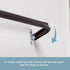Kenney 514 Single Curtain Rod - 28 to 48-Inch, Espresso