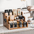 3 Countertop KLM Liquor Bottle Display Shelf, Coffee Syrup Rack Organizer, Step Liquor Wine Rack, mini bar,liquor