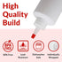 16 oz. 10 Pack 16 Reli. Plastic Squeeze Bottles, | | Condiment Squeeze Bottles for Sauces | Clear w/Red Tip Cap | Ounce