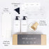 Set Set Countertop Set Luxe White Kitchen Soap Dispenser with Tray and Dish Brush, Refillable Hand and Dish Soap
