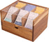HTB Large Tea Organizer 2 Tier with Drawer, Tea Bag Organizer with