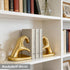 Book Ends for Shelves, Gold Heart Hands Decorative Bookends Book Holder for Bookshelf Decor, Unique Book Holders Heavy