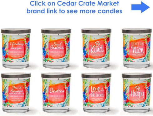 I Freaking Love You Candle Gifts for Women, Relaxing Gifts for Mother’s Day, Lemon Jasmine Rosewood Scented