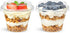 50 Pack 6 oz Plastic Dessert Cups with Lids, Small Plastic Yogurt