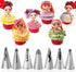 7Pcs Cake Decorating Icing Piping Nozzles Set, Stainless Steel Tips for DIY Pastry Fondant Baking