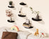 QsQueen Solid Wood Half Round Floating Wall Shelves | Elegant Floating Shelves, Elevate Your Space. Perfect for Living