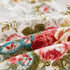 FADFAY Rose Floral Throw Pillow Covers, 18x18 Set of 2 Cotton Cushion Covers, White Ruffle Decorative Pillowcases