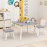 Set, 2 Set, 3 Set HONEY JOY Kids Table and Chair Children Wooden Activity Table & Chairs Solid Wood Legs, Easy