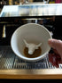 Creature Cups BULL Ceramic Cup, 11 Ounce Matte Olive Brown Exterior, Hidden 3D Animal Inside Mug