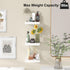 8inch (Set 3, 8x8) Fixwal Floating Shelves for Wall, Small White Shelves Wall Mounted Shelf for Bathroom, Living Room