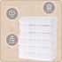 Set 13x13, MAURA Basics Turkish Cotton Washcloth Towel High Performance Bathroom Essentials with Hanging Loops