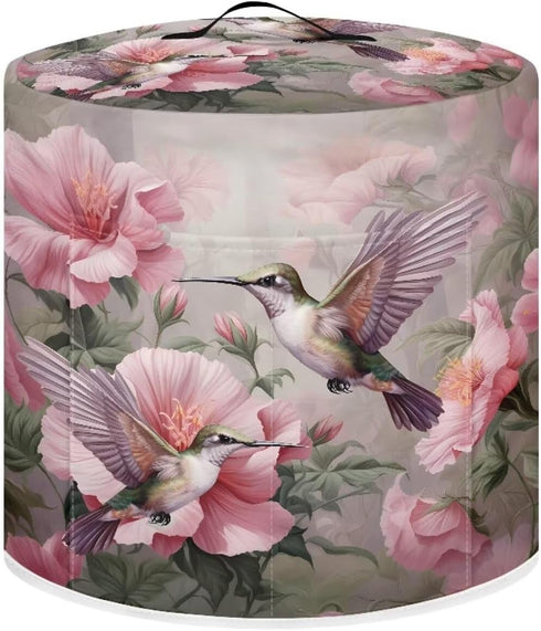 Appliance Dust Cover for Instant Pot Glass Lid 8 Qt, Two Hummingbirds Kitchen Accessory Set for Living Room Table